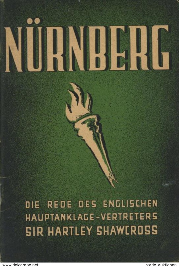 Buch WK II Nachkrieg Nürnberg Die Rede Des Englischen Hauptanklage Vertreters Sir Hartley Shawcross II - War 1939-45