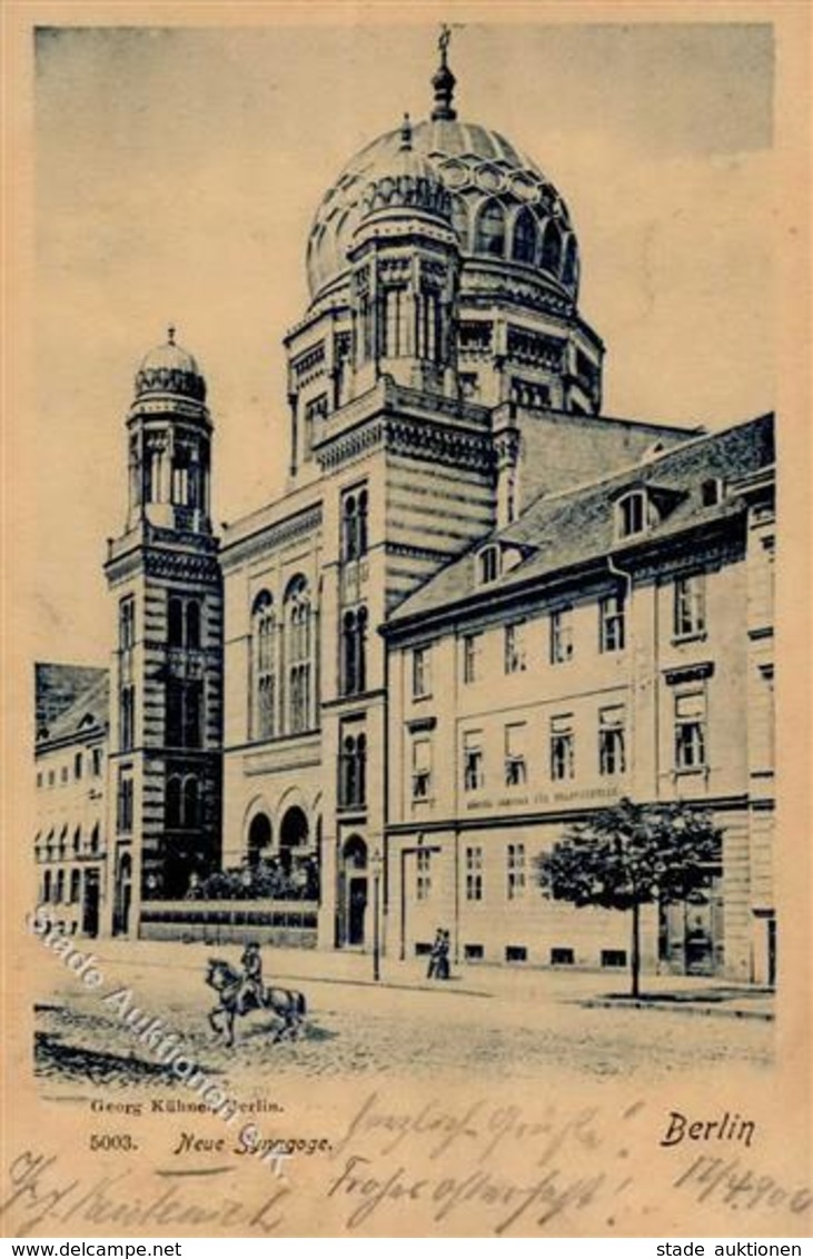 Synagoge BERLIN - I-II Synagogue - Judaika
