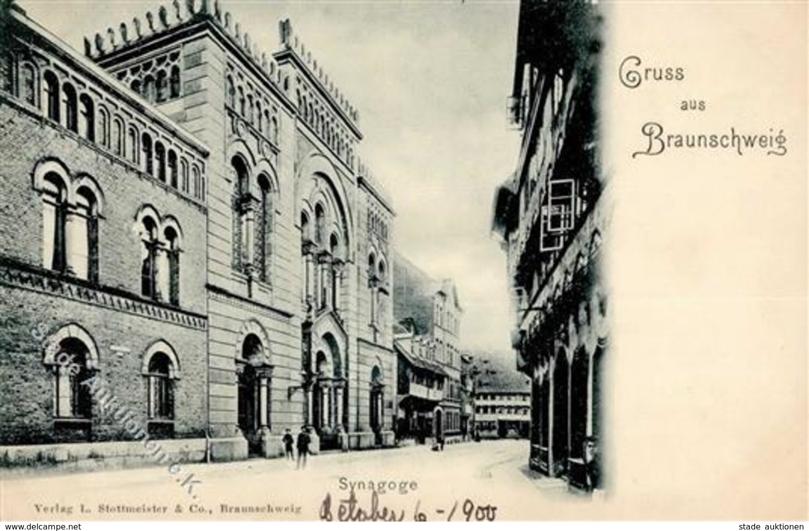 Synagoge Braunschweig (3300) Ansichtskarte I-II Synagogue - Jewish