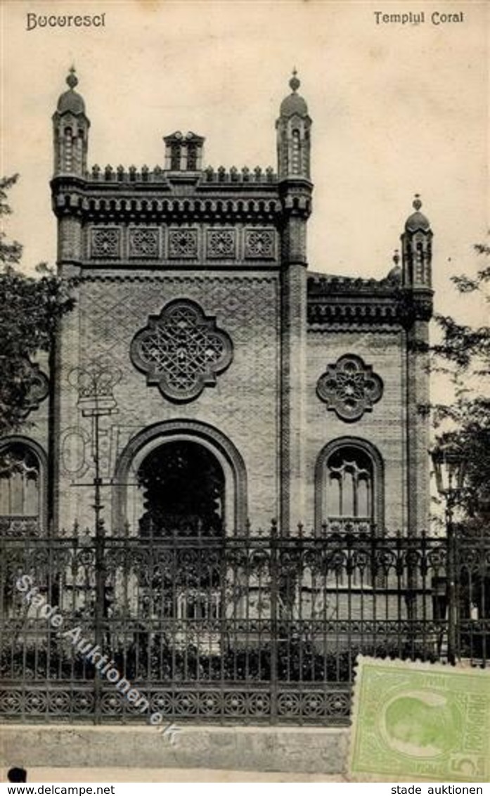 Synagoge BUCURESTI,Rumänien - Beschriben I-II Synagogue - Jewish