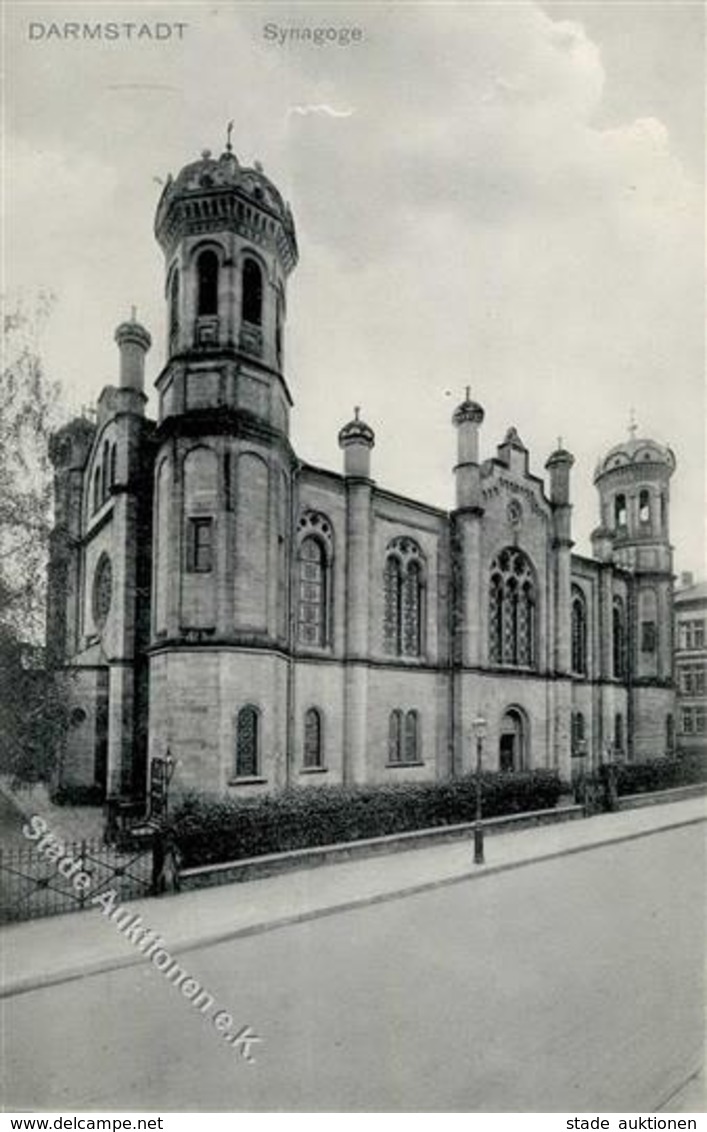 Synagoge Darmstadt (6100) Ansichtskarte I-II Synagogue - Judaika