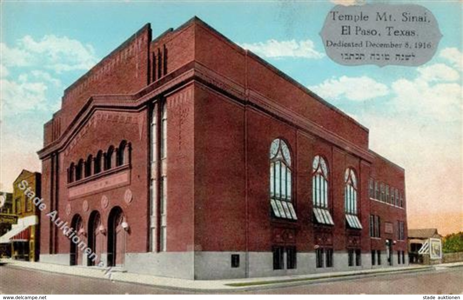 Synagoge El Paso Texas USA  I-II Synagogue - Judaika