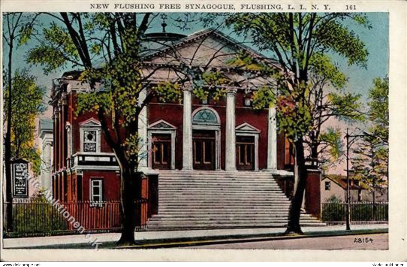 Synagoge Flushing L.I. NY USA I-II Synagogue - Judaika