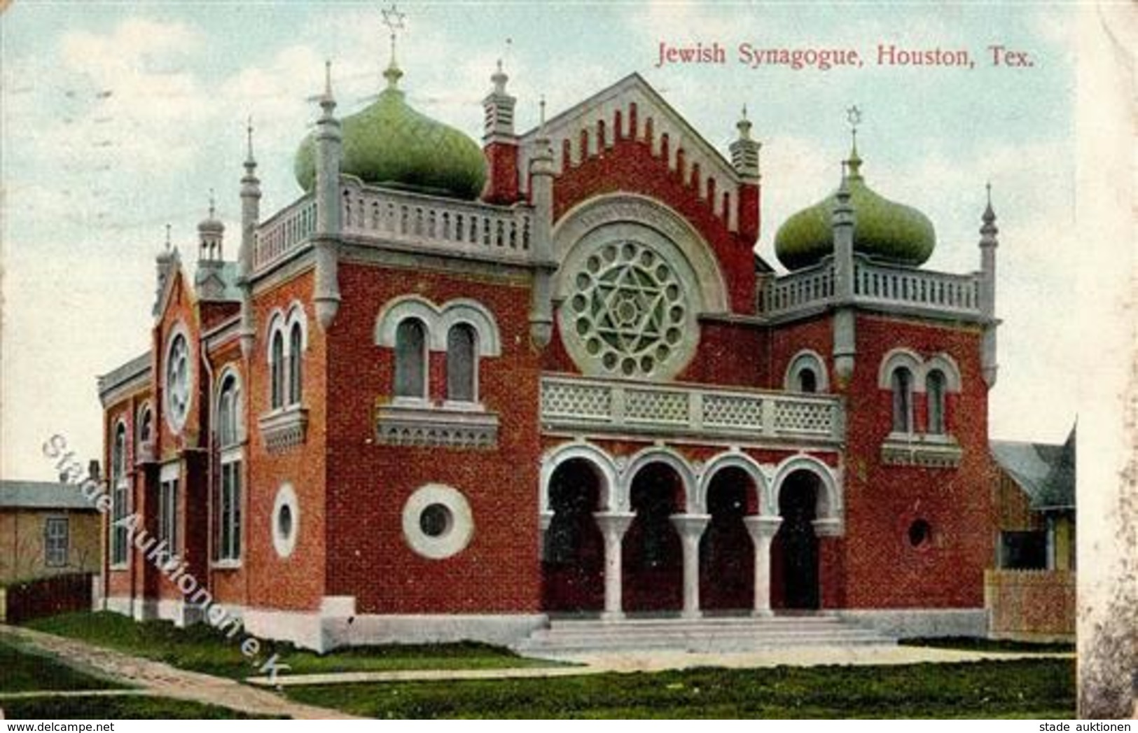Synagoge Housten Tex. USA 1909 I-II Synagogue - Judaisme