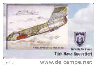 Turquie - Air Force, Phonecard-avion, Puce-chip, 50 Units - Turquie