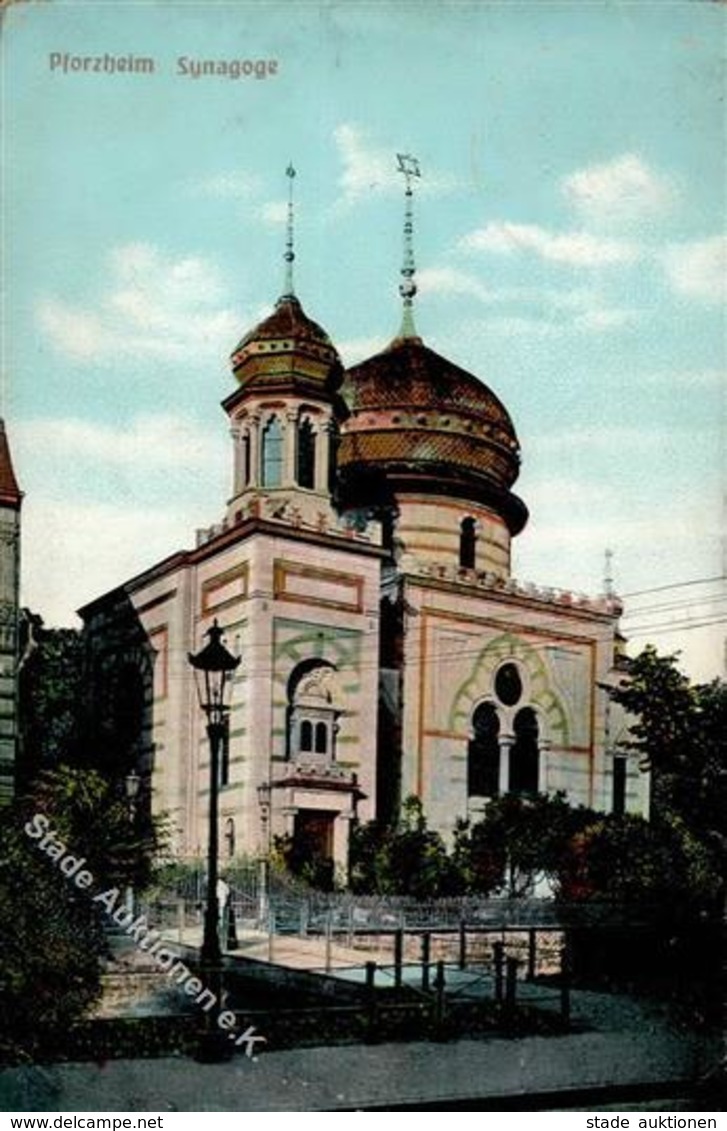 Synagoge Pforzheim (7530) 1911 I-II Synagogue - Judaisme