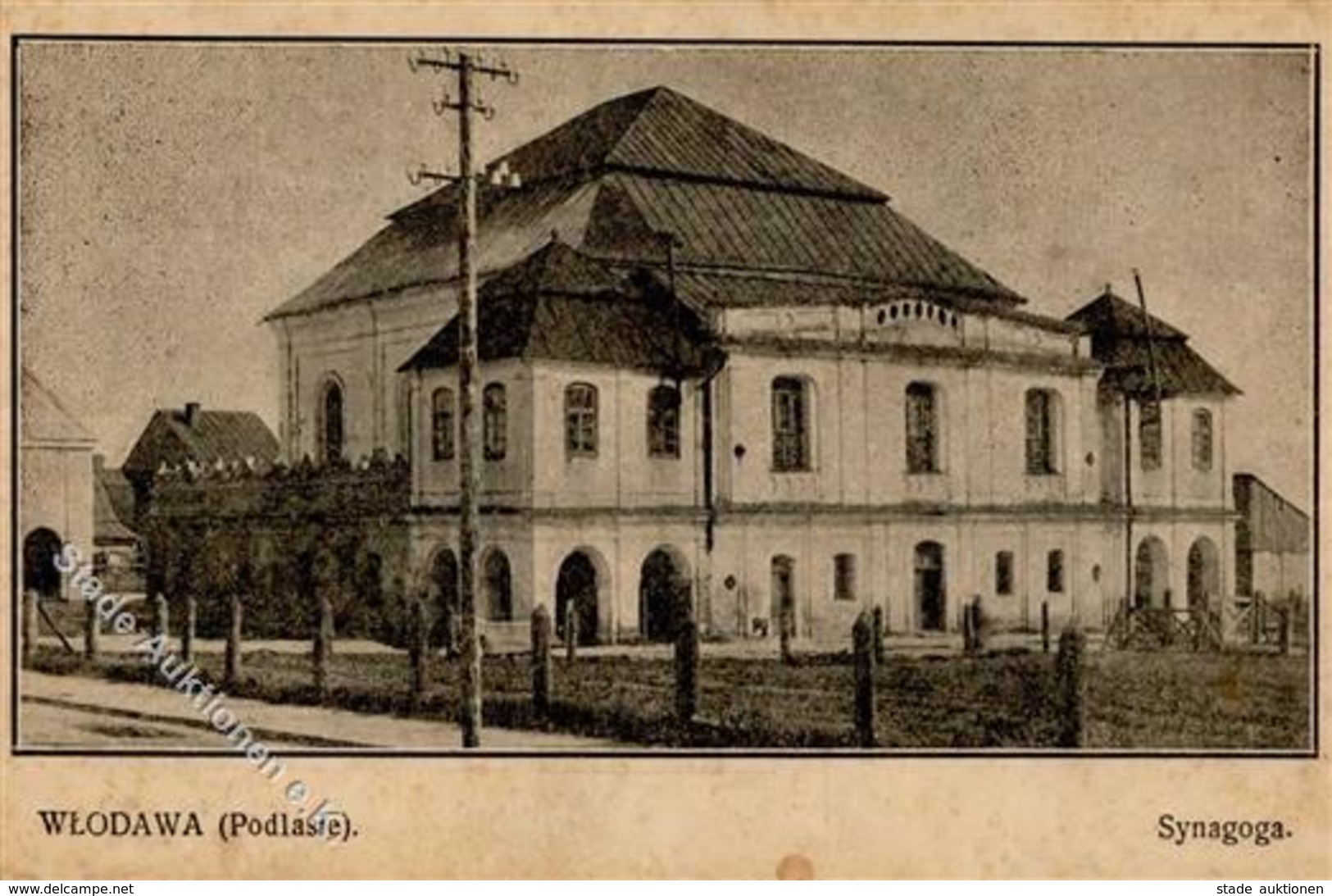 Synagoge WLODAWA,Polen - Etwas Fleckig! I-II Synagogue - Judaisme
