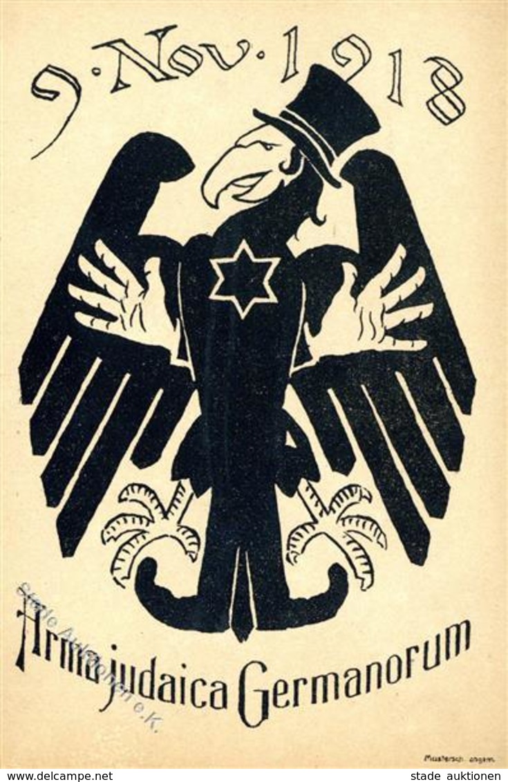 Judaika - 9.November 1918 - Seltene Judaika-Prop-Ak I-II Judaisme - Jewish
