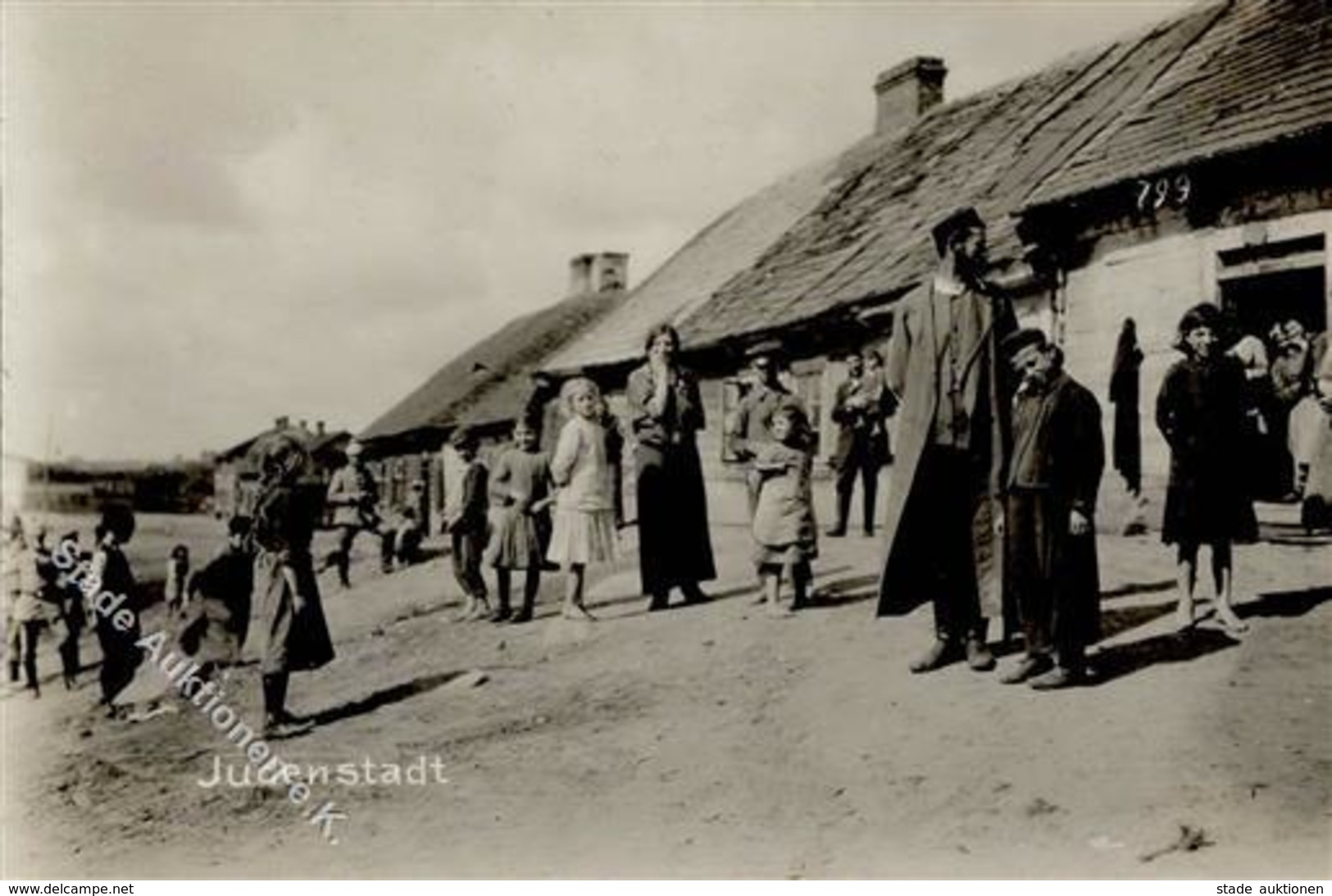 Judaika - Foto-Ak - Judenstadt, 1917 I Judaisme - Jewish