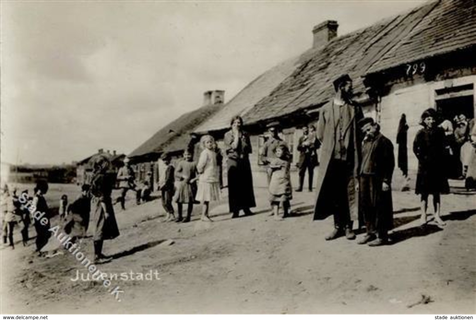 Judaika - Foto-Ak - Judenstadt, 1917 I Judaisme - Judaisme