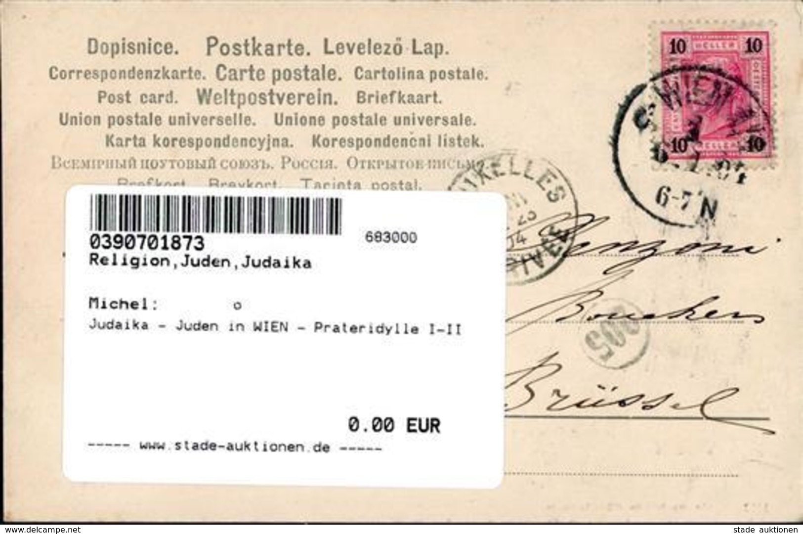 Judaika - Juden In WIEN - Prateridylle I-II Judaisme - Jewish