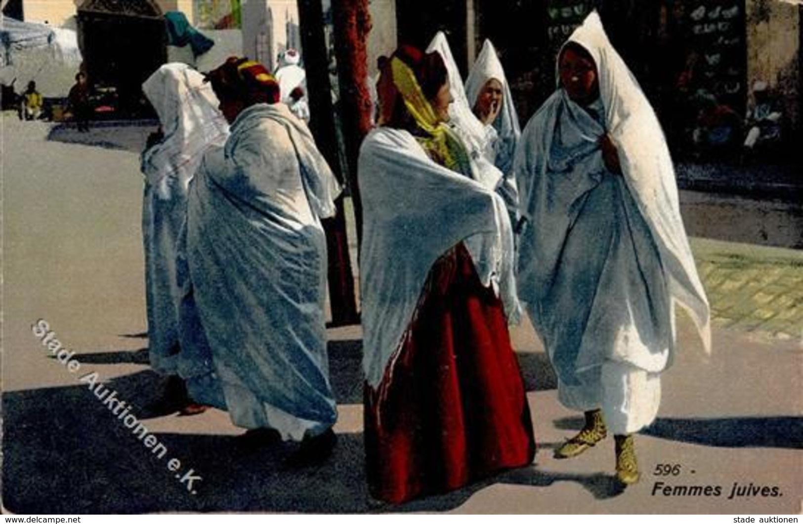 Judaika Jüdische Frauen Tunis I-II (Ecke Abgestoßen) Judaisme Femmes - Jewish