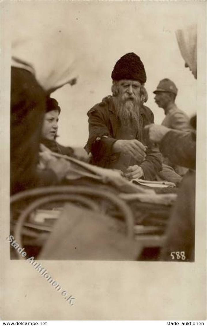 Jüdischer Typ Jude Auf Markt  Foto AK I-II (Ecken Abgestossen) - Jewish