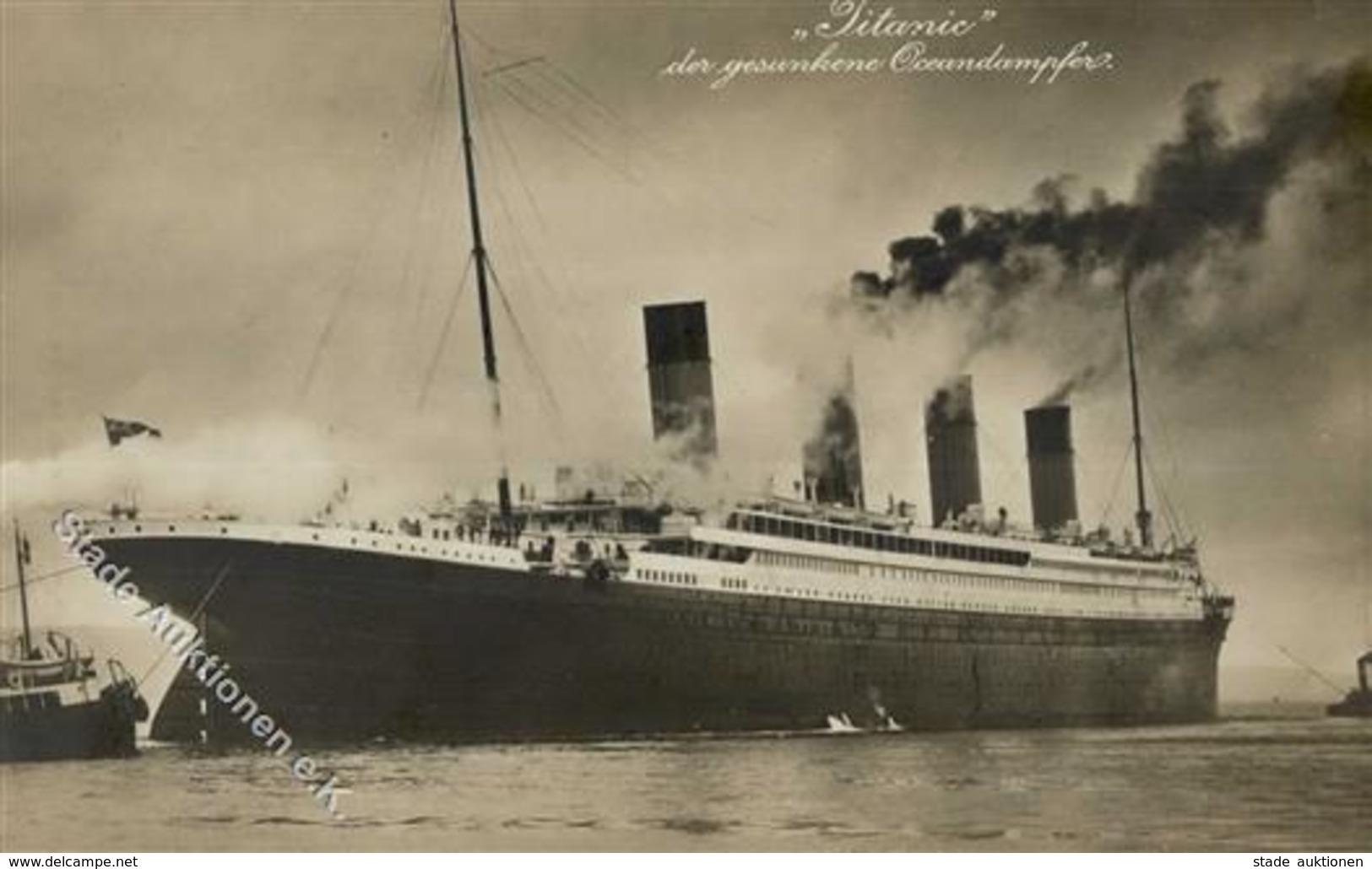 Marine Titanic Der Gesunkene Oceandampfer Foto-Karte I-II - Marines