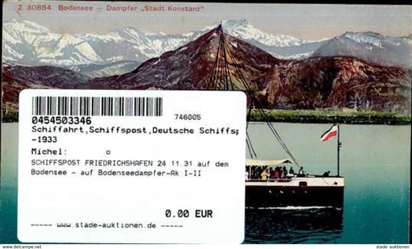 SCHIFFSPOST FRIEDRICHSHAFEN 24.11.31 Auf Dem Bodensee - Auf Bodenseedampfer-Ak I-II - Krieg