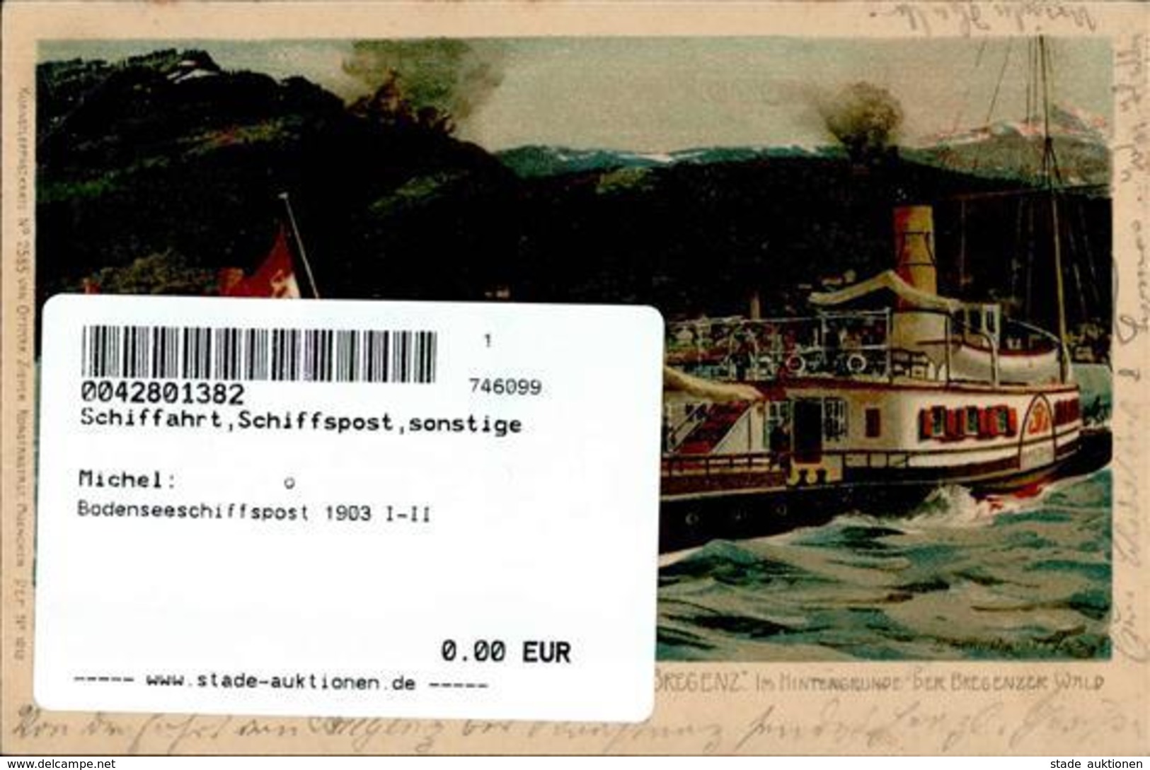 Bodenseeschiffspost 1903 I-II - Other & Unclassified