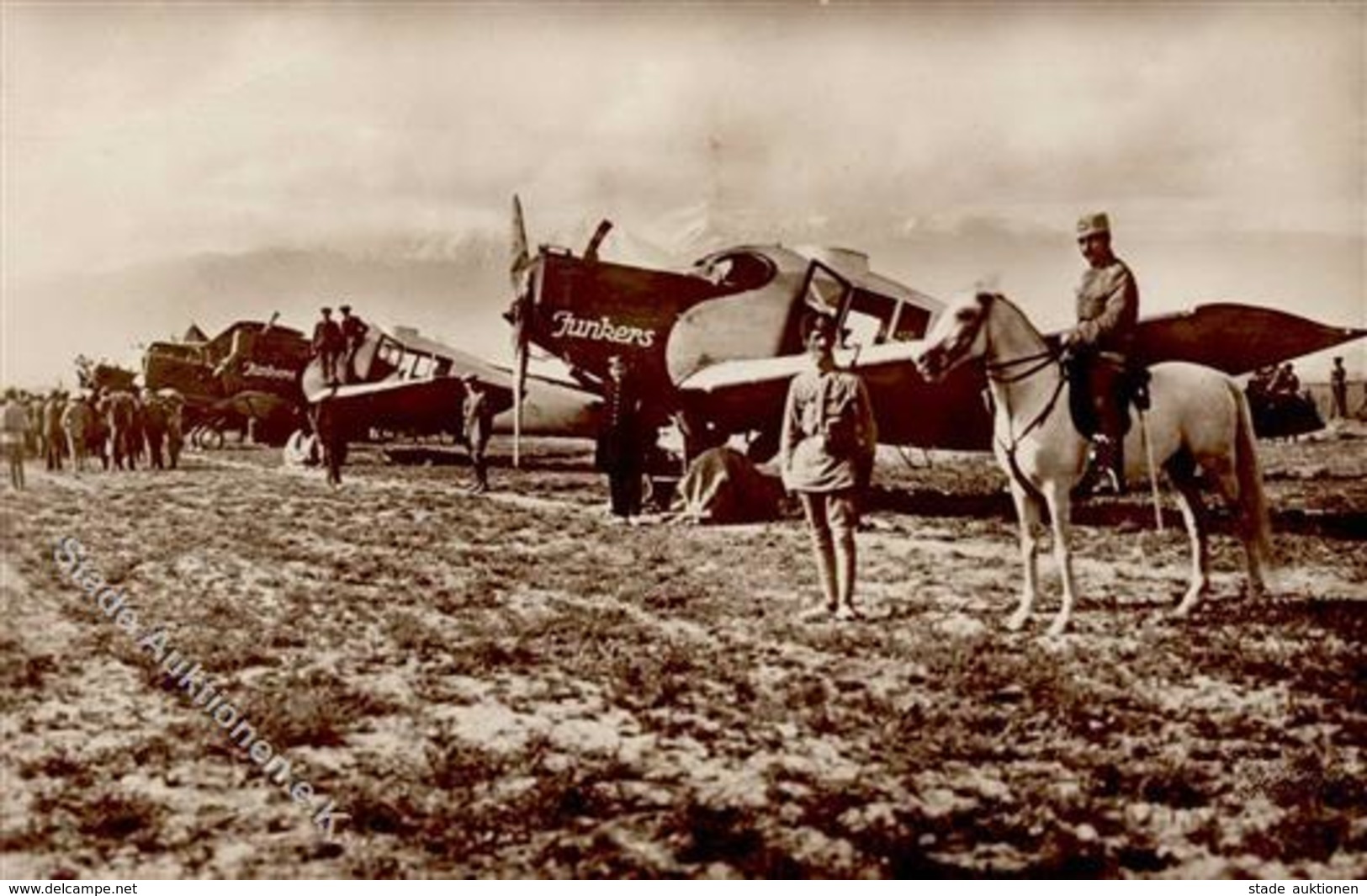 Flugzeug Junkers F 13 In Teheran Foto-Karte I-II Aviation - 1939-1945: 2ème Guerre