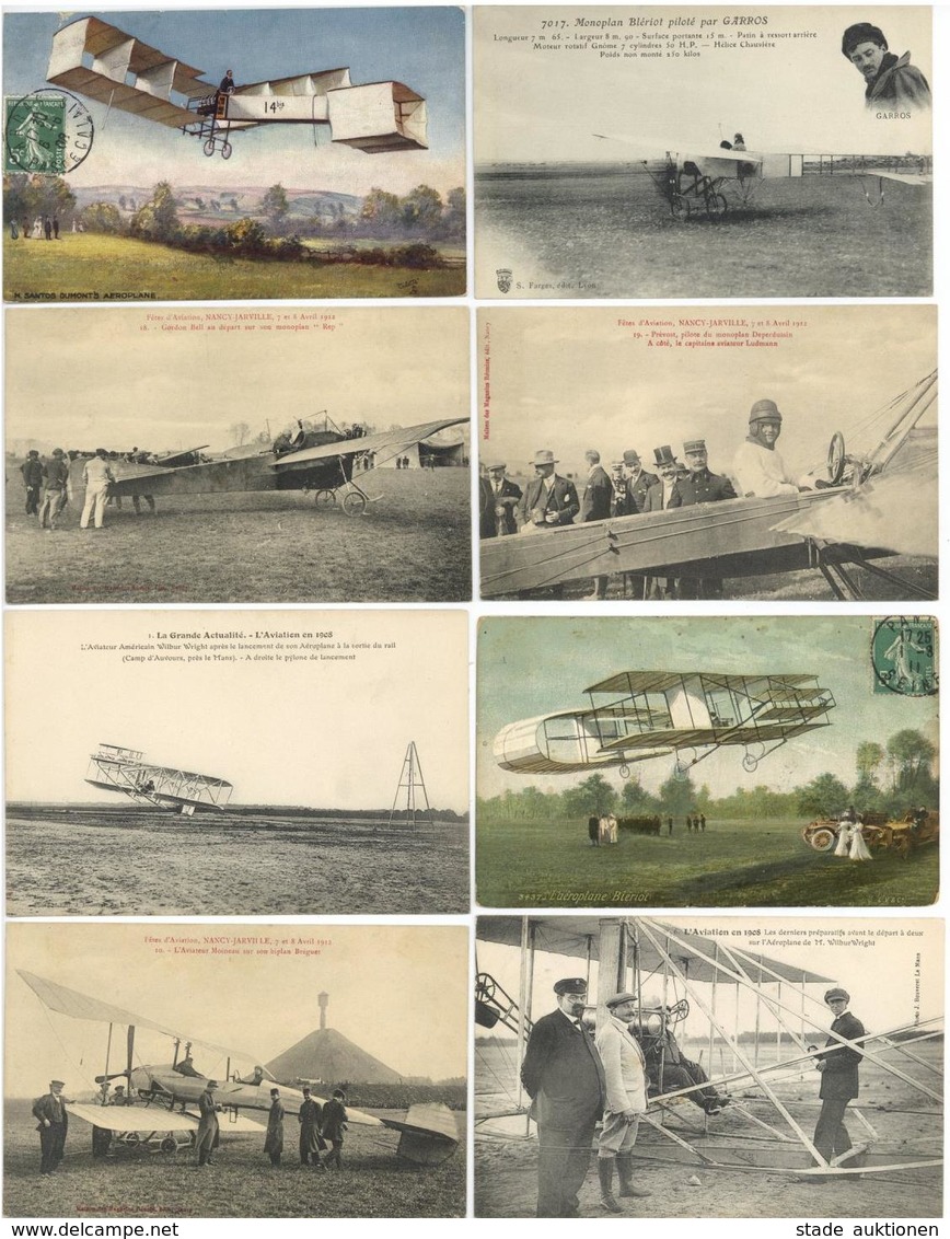 Flugzeug Pionierflug Meist Frankreich Lot Mit 25 Ansichtskarten Vor 1920 I-II Aviation - 1939-1945: 2. Weltkrieg