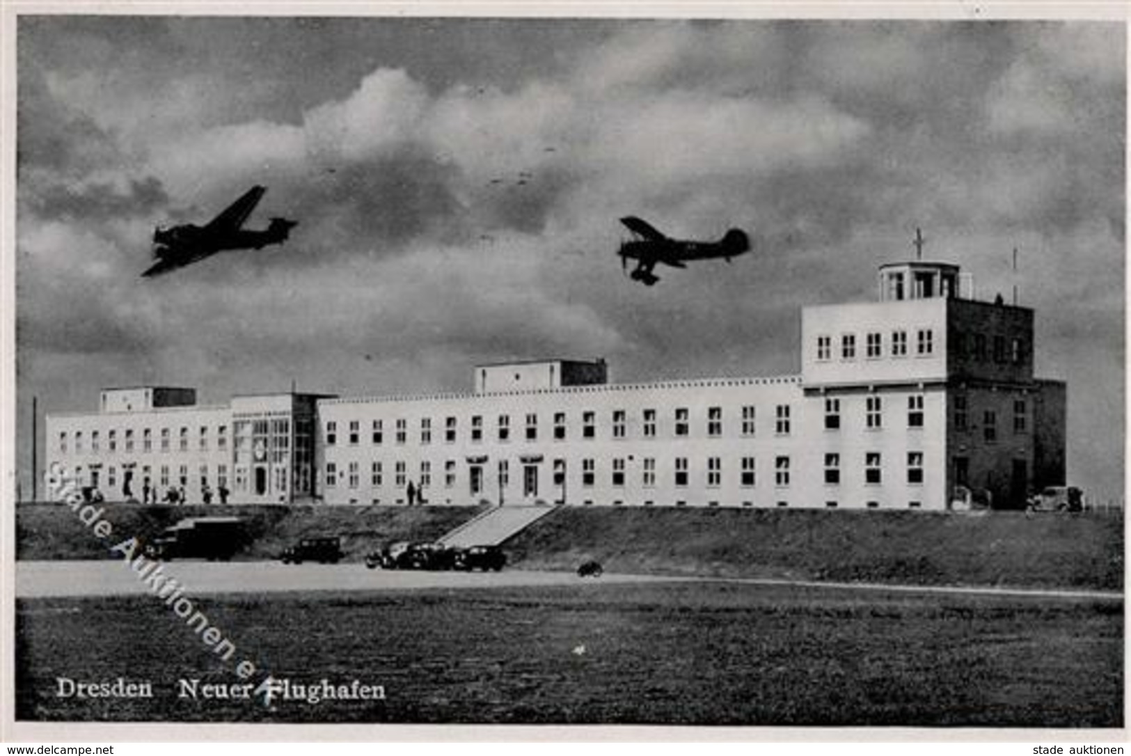 Flugwesen WK II Dresden (O8000) WK II Flughafen  I-II Aviation - 1939-1945: II Guerra