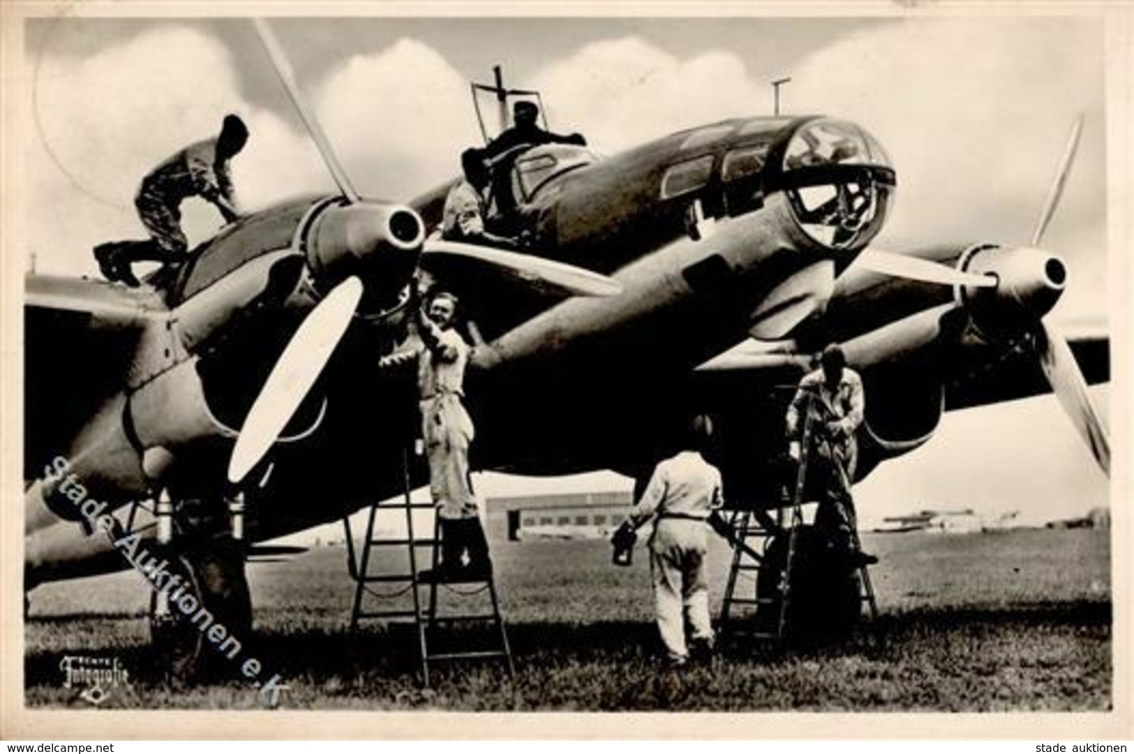 Flugwesen WK II He 111 K  WK II   Foto AK I-II Aviation - 1939-1945: 2a Guerra