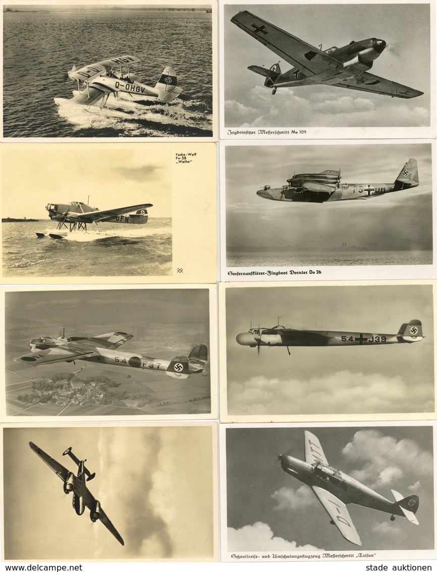 Flugzeug WK II Partie Von 12 Ansichtskarten, Meist I-II Aviation - 1939-1945: 2nd War