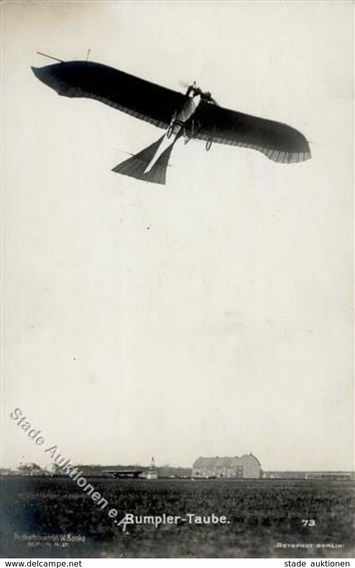 Sanke, Flugzeug Nr. 73 Rumpler Taube Foto AK I-II Aviation - 1914-1918: 1st War