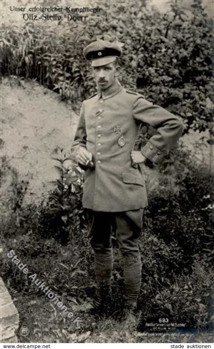 Sanke, Pilot Nr. 683 Doerr Offz. Stellv. Foto AK I-II - 1914-1918: 1ère Guerre