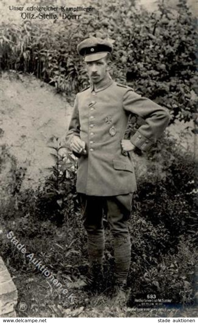 Sanke, Pilot Nr. 683 Doerr Offz. Stellv. Foto AK I-II - 1914-1918: 1. Weltkrieg