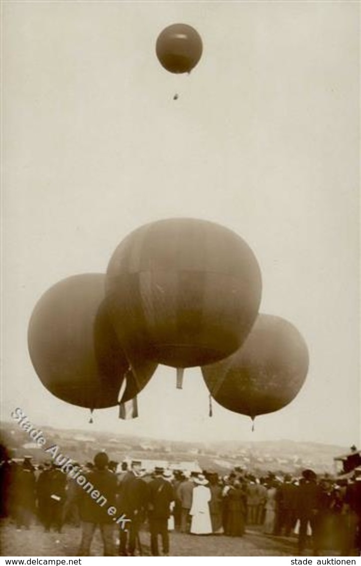 Ballon Zürich (8000) Schweiz Gordon Bennett Wettfliegen 1909 I-II - Montgolfières