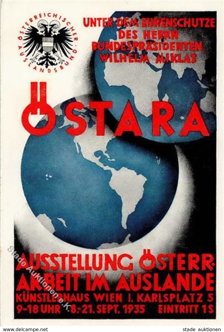 Flugpost Östara Ausstellung Österr. Arbei Im Ausland Sonderstempel I-II Expo - Aviateurs