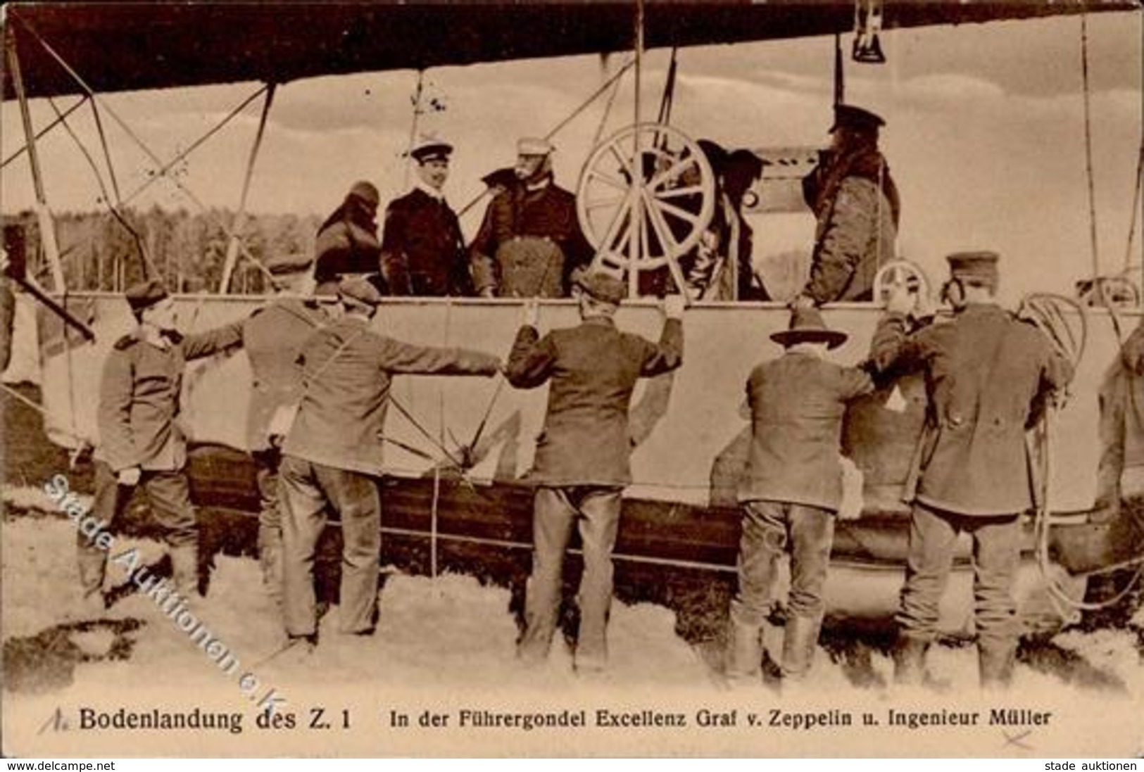 Zeppelin Bodenlandung Des Z 1 I-II Dirigeable - Airships