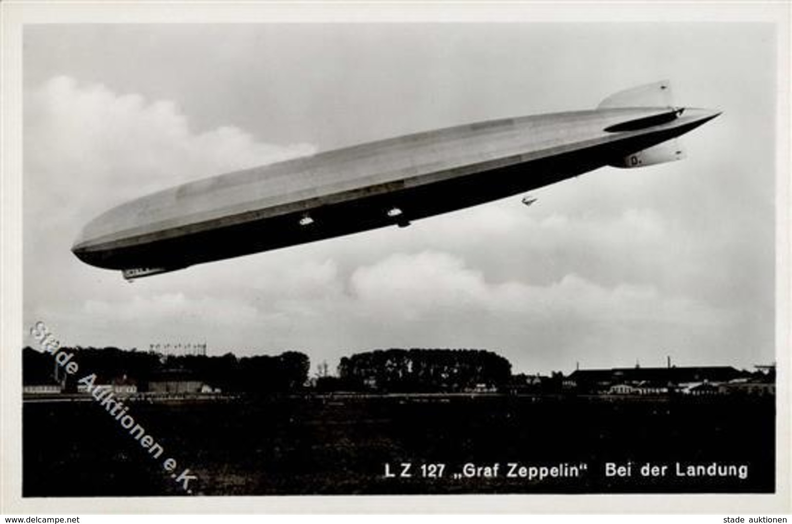 Zeppelin LZ 127 Graf Zeppelin Bei Der Landung Foto AK I-II Dirigeable - Zeppeline