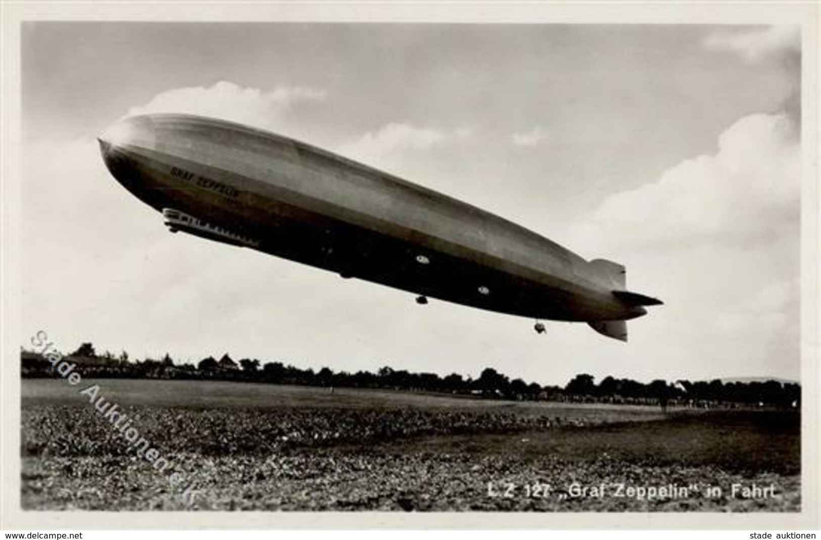 Zeppelin LZ 127 Graf Zeppelin In Fahrt Foto AK I-II Dirigeable - Zeppeline