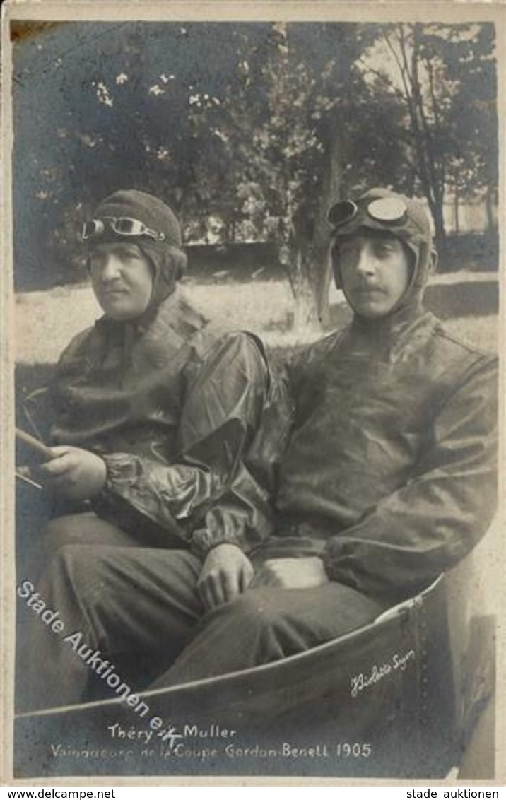 Gordon-Bennett-Rennen RennfahrerT Hery Und Muller 1905 Foto AK I-II (abgestossen) - Other & Unclassified