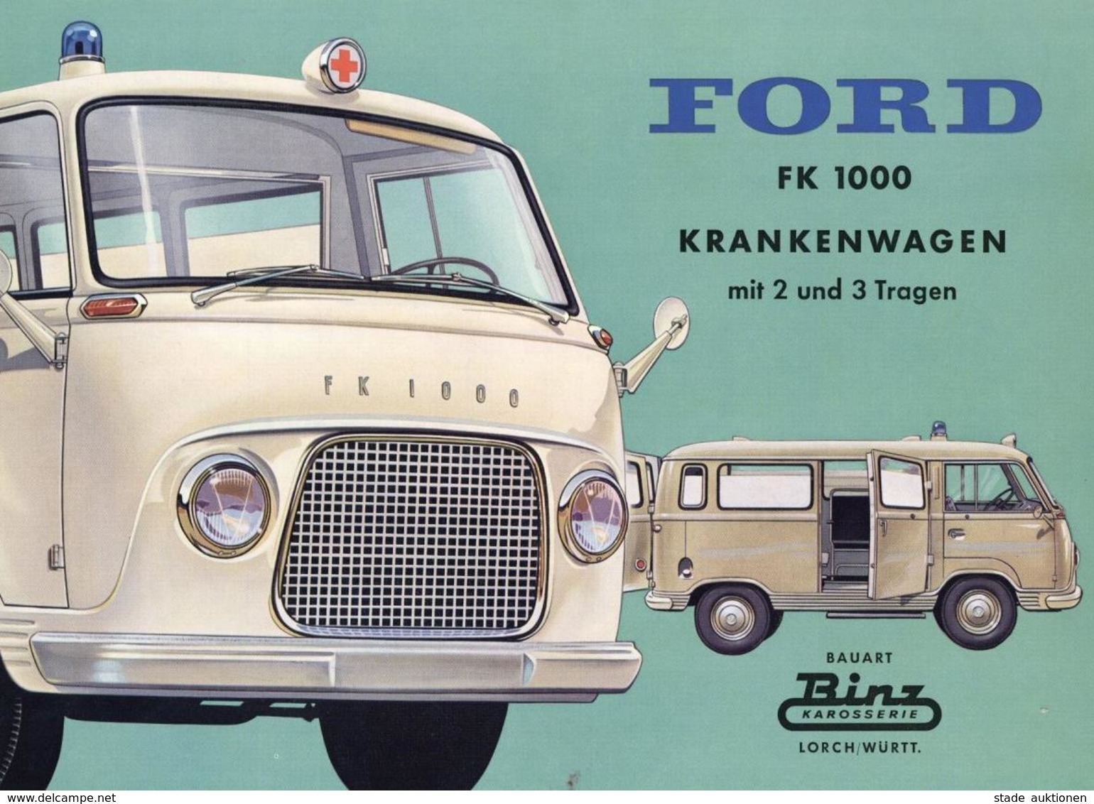 Auto Ford Bus 6 Broschüren Und Preisliste Von 1960 I-II - Sonstige & Ohne Zuordnung