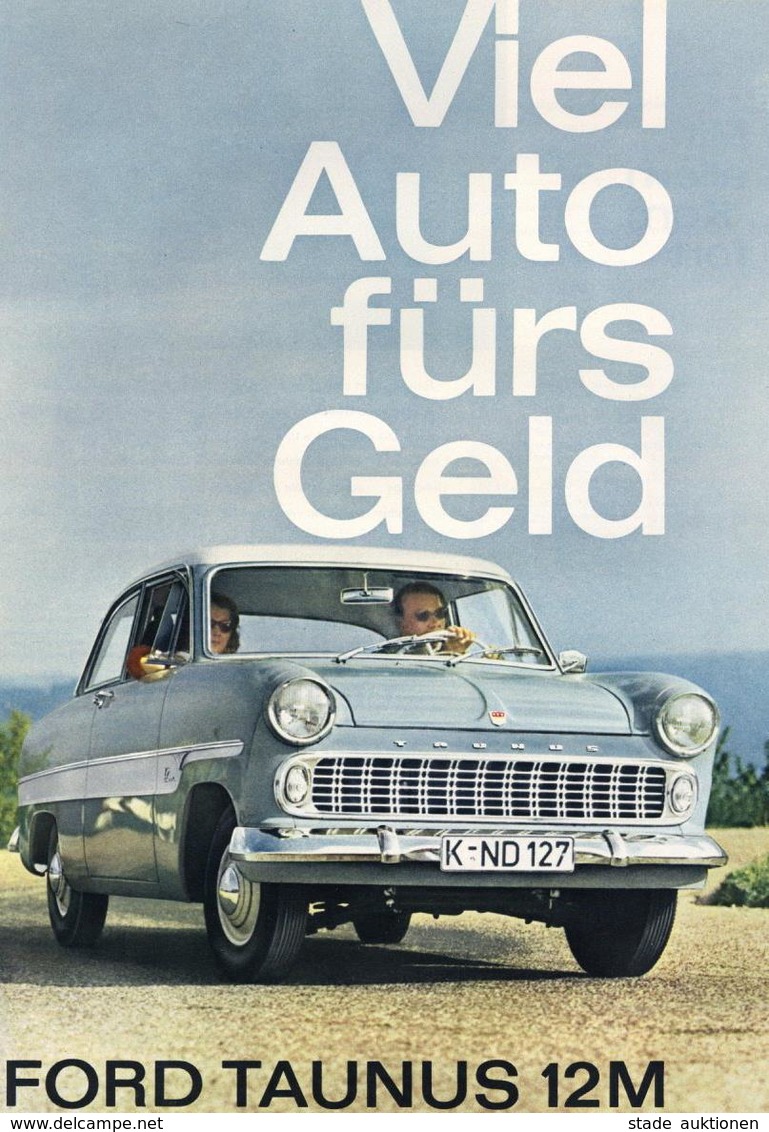 Auto Ford Taunus 12 M Broschüre Sowie Weitere Produktblätter I-II - Sonstige & Ohne Zuordnung