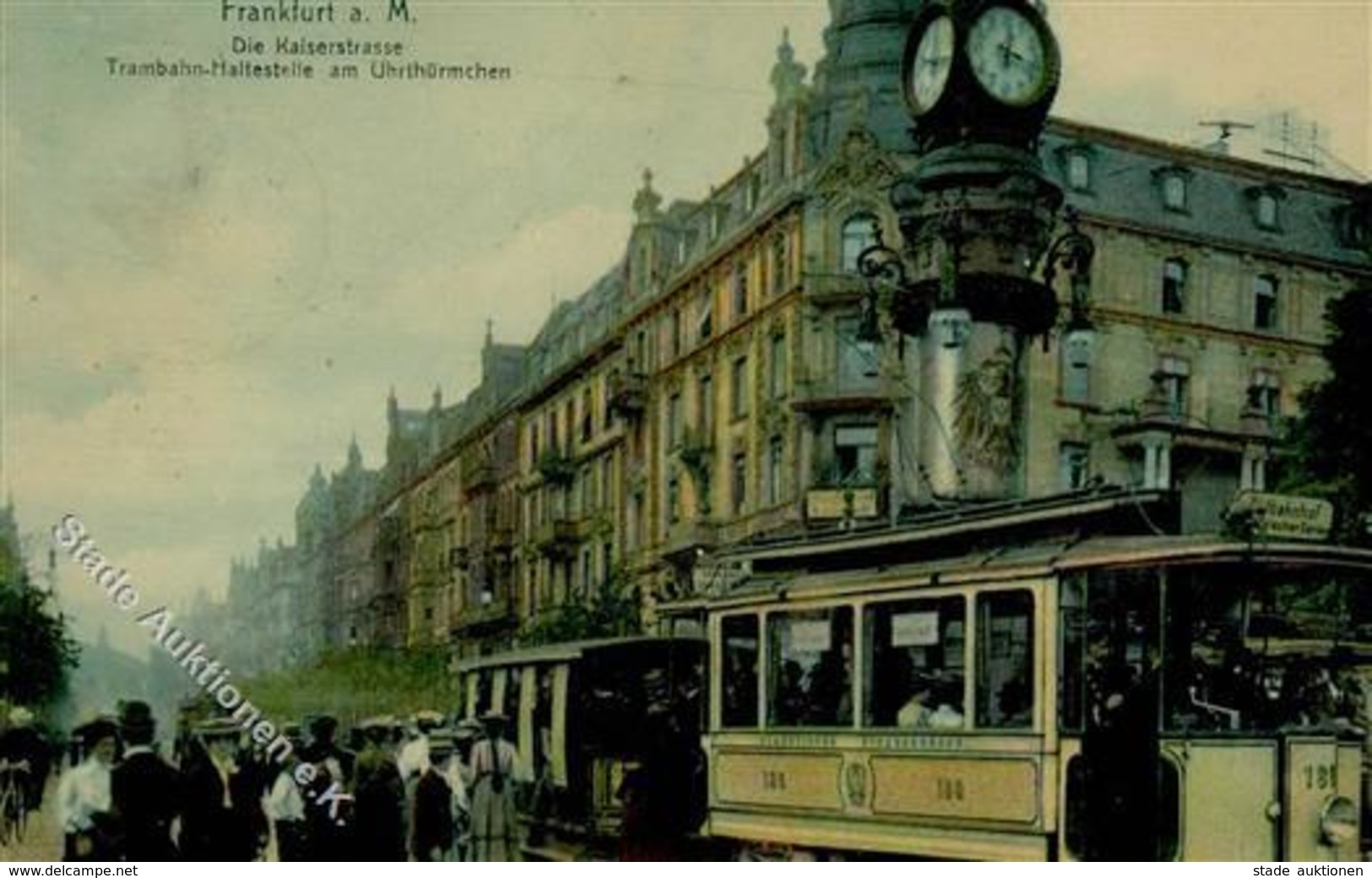 STRASSENBAHN FRANKFURT/Main - Tramhaltestelle Am Uhrtürmchen I - Tramways