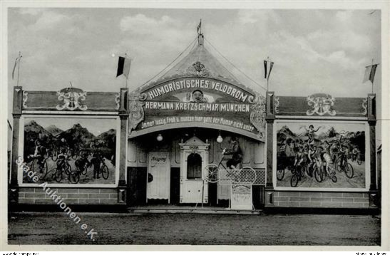 Fahrrad München (8000) Humoristisches Velodrom I-II Cycles - Eisenbahnen