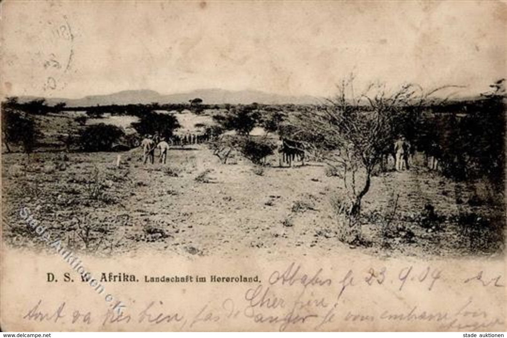 Kolonien Deutsch Südwestafrika Ababis Landschaft Im Hereroland  1904 I-II (Stauchungen) Colonies - Geschichte