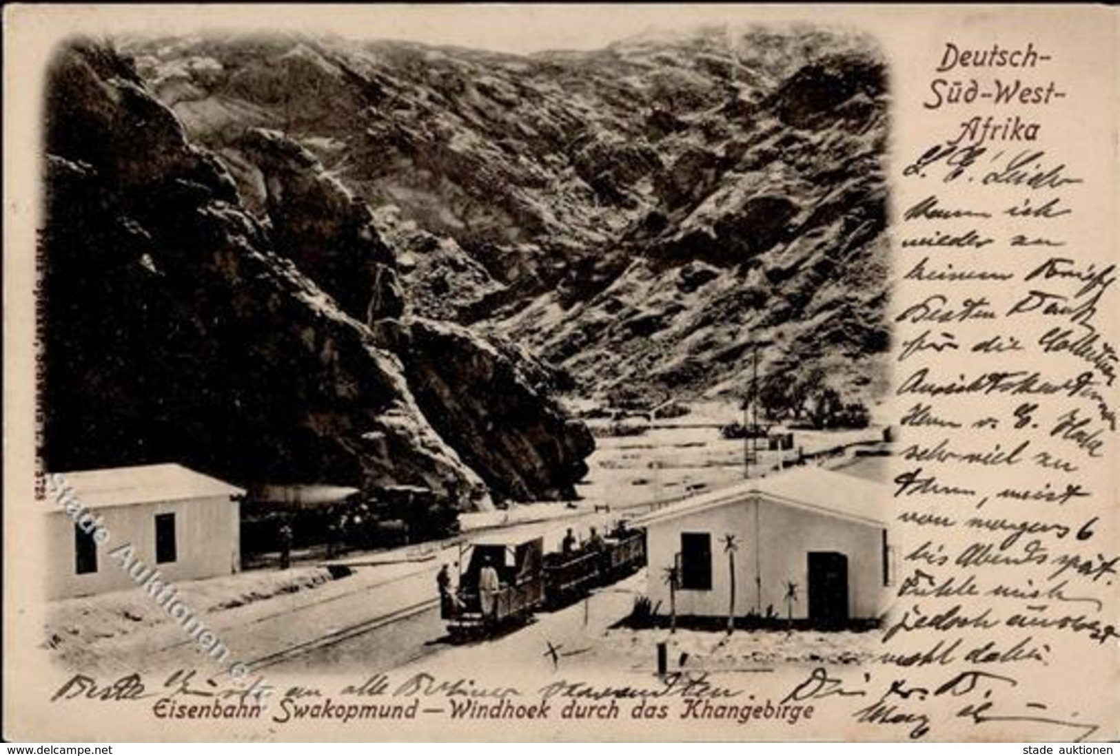 Kolonien Deutsch Südwestafrika Eisenbahn Swakopmund Windhoek 1903 I-II Chemin De Fer Colonies - Histoire