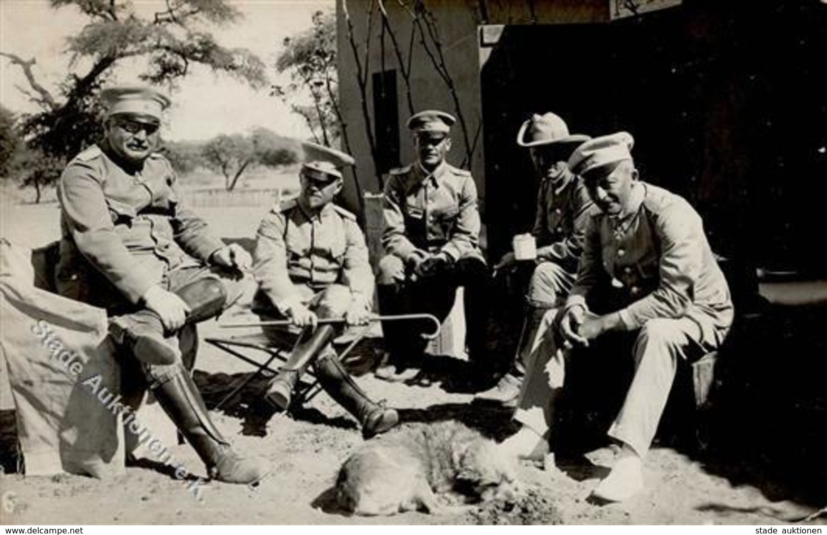 Kolonien Deutsch Südwestafrika Schutruppenoffiziere Foto AK I-II Colonies - History