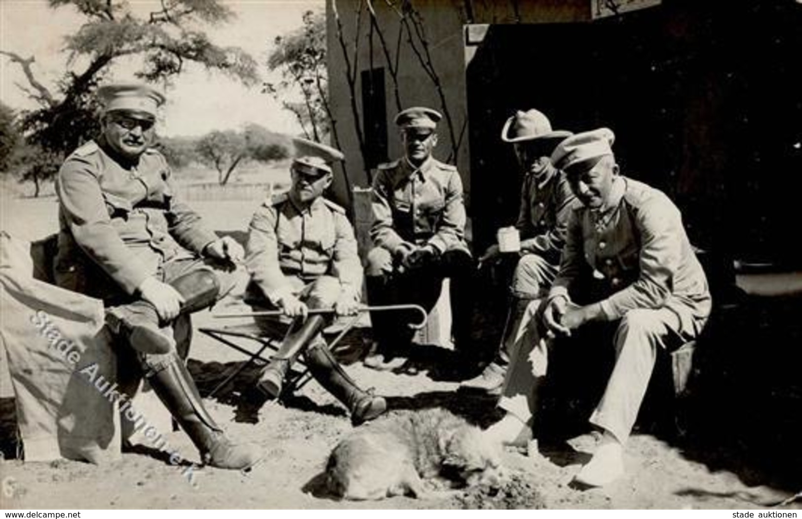 Kolonien Deutsch Südwestafrika Schutruppenoffiziere Foto AK I-II Colonies - Geschichte