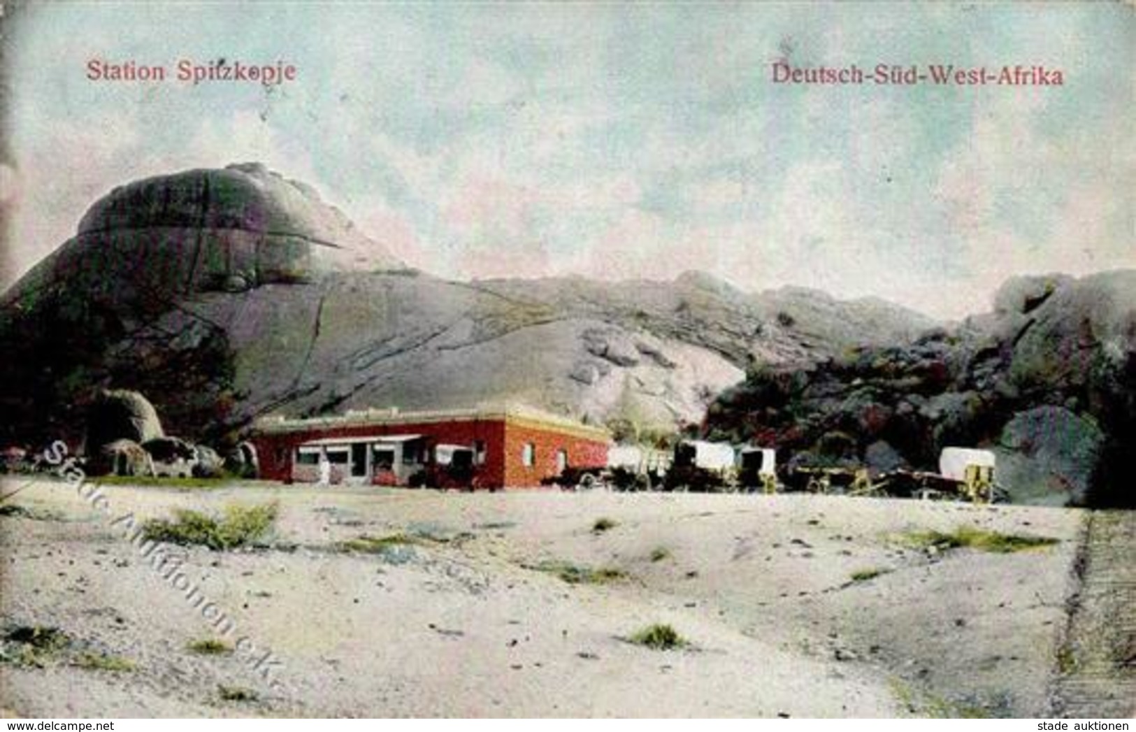Kolonien Deutsch Südwestafrika Station Spitzkopje 1908 I-II Colonies - History