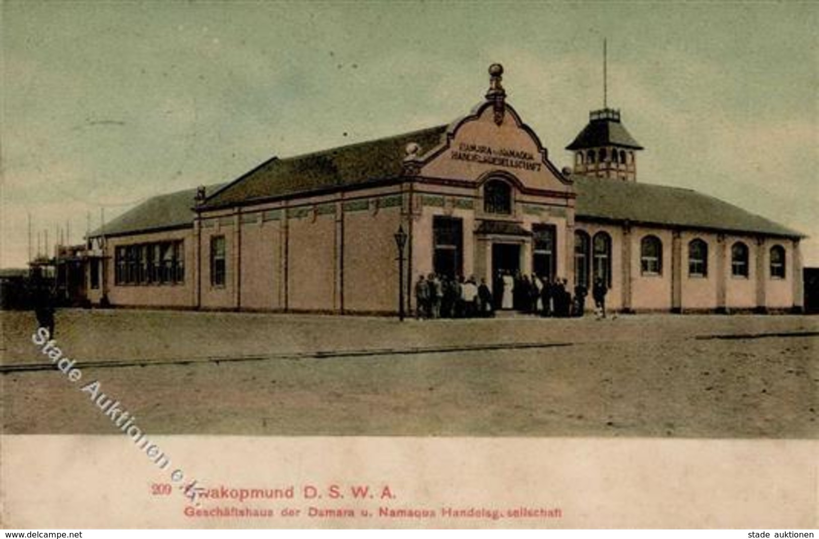 Kolonien Deutsch Südwestafrika Swakopmund Namibia Geschäftshaus Der Damara Und Namaqua Handelsgesellschaft 1908 II (Bug) - History