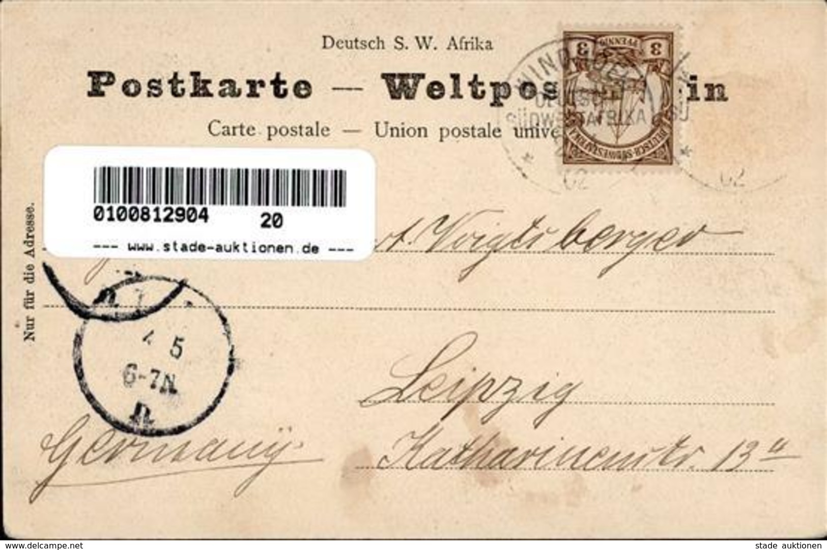 Kolonien Deutsch Südwestafrika Windhoek  Namibia Kapitän Wittboi Mit Seinem Stabe  1902 I-II Colonies - Geschichte