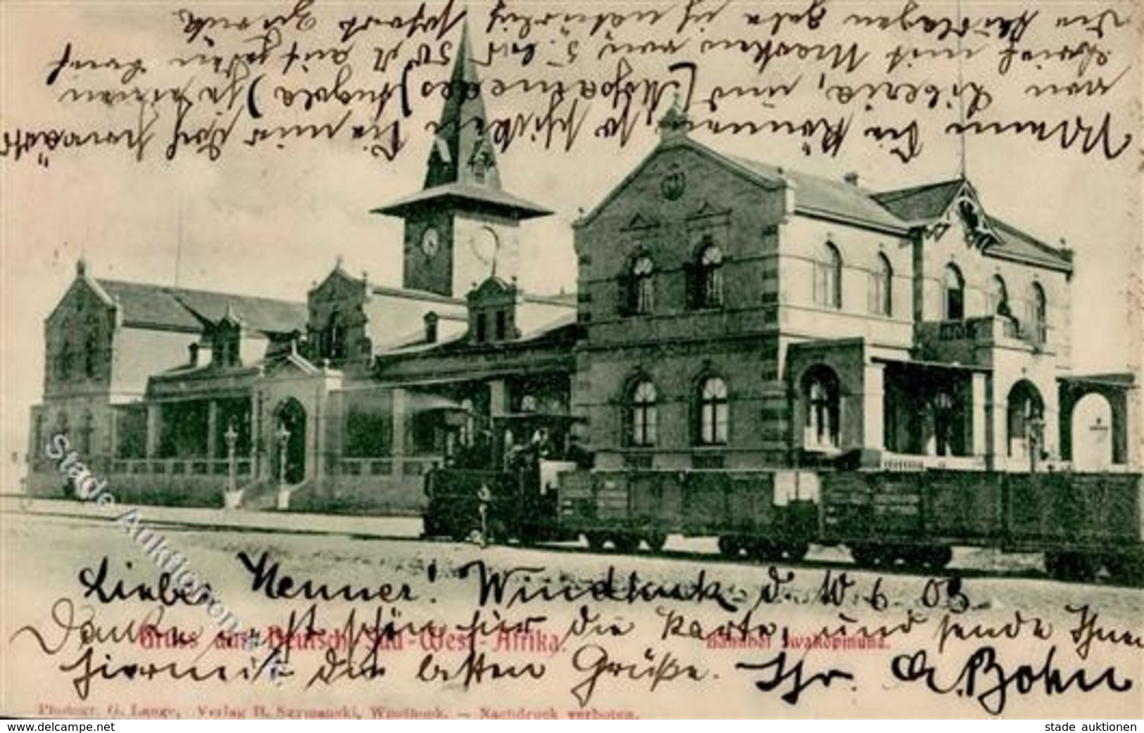 Kolonien Deutsch-Südwestafrika Bahnhof Swakopmund I-II Colonies - Geschiedenis