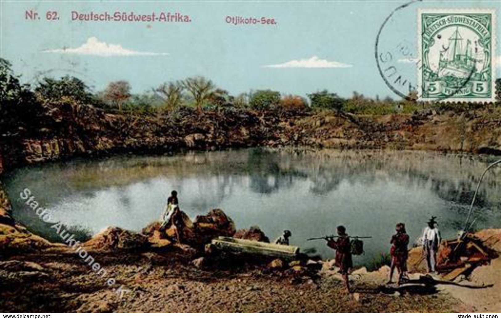 Kolonien Deutsch-Südwestafrika Otjikoto See Stpl. Kanus I-II Colonies - History