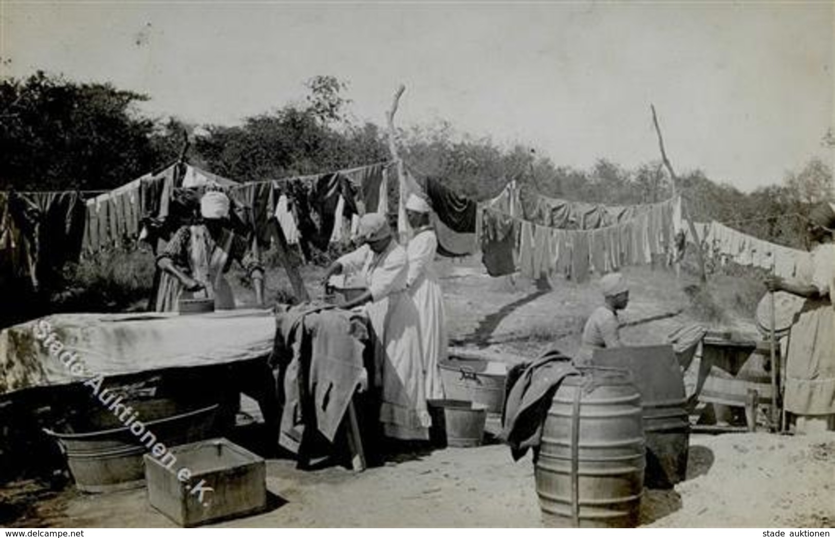 Kolonien Deutsch-Südwestafrika Waschanstalt Von Eingeborenen Für Weisse Foto-Karte I-II Colonies - History