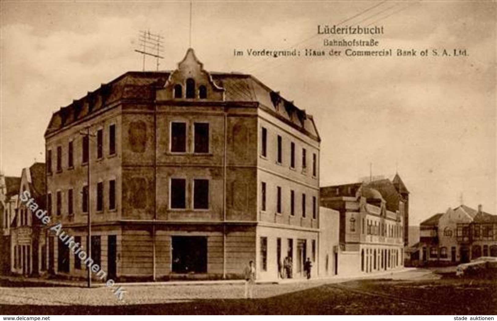 Kolonien DSW - LÜDERITZBUCHT - Bahnhofstrasse Mit Haus Der Commercial Bank I Colonies - History