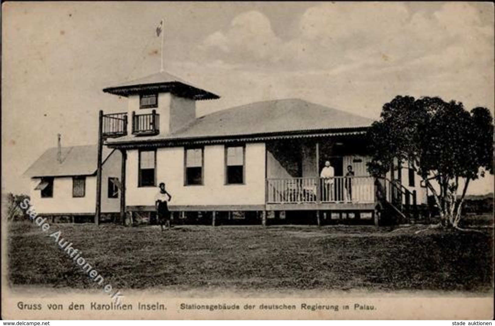 Kolonien Karolinen Palau Stationsgebäude Der Deutschen Regierung Ansichtskarte I-II Colonies - Histoire
